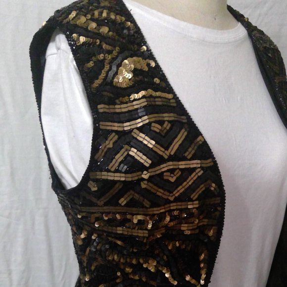 Joan Leslie Studio Sequin Vest - Beautiful Size Medium - Picture 2 of 7